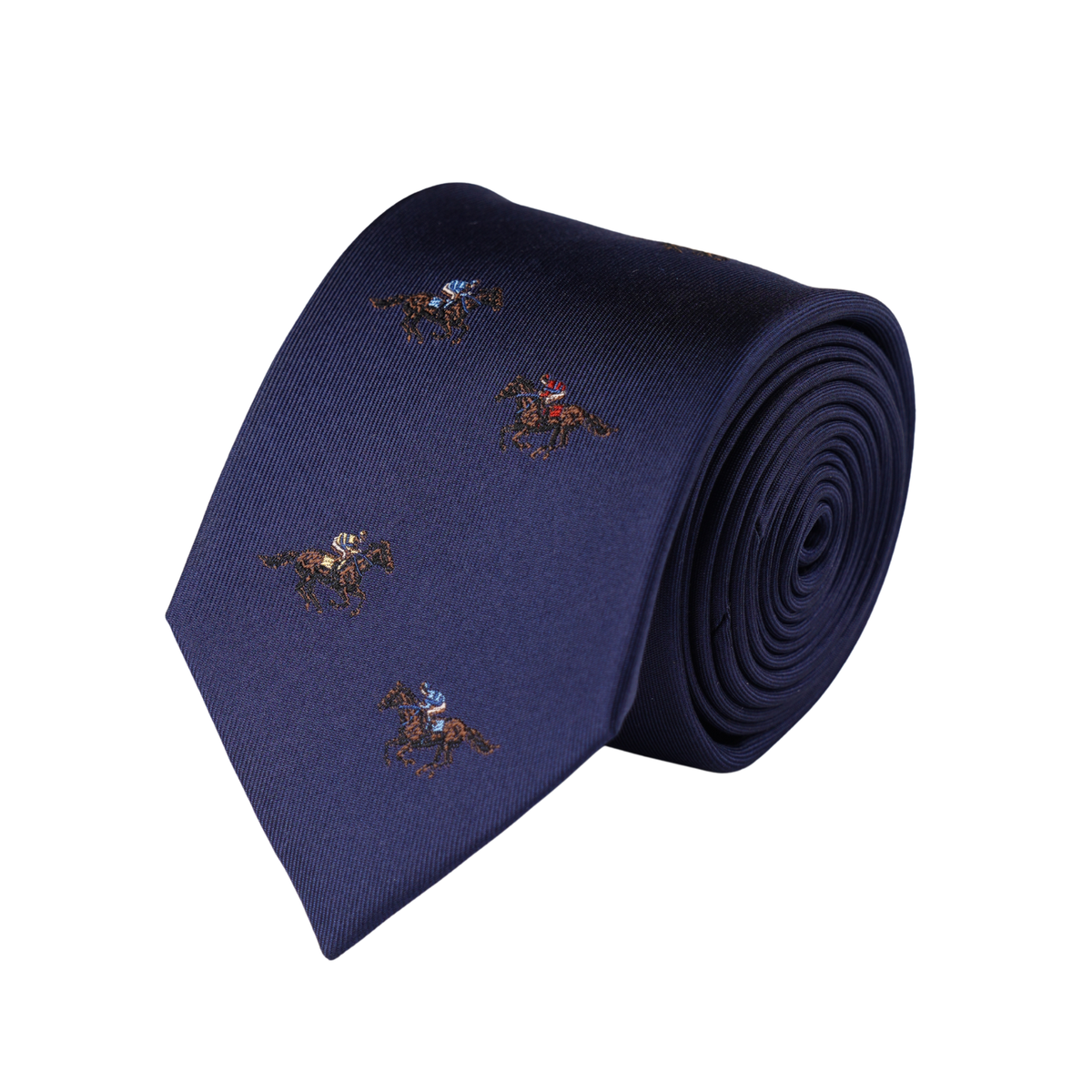 Navy Horse Racing Tie