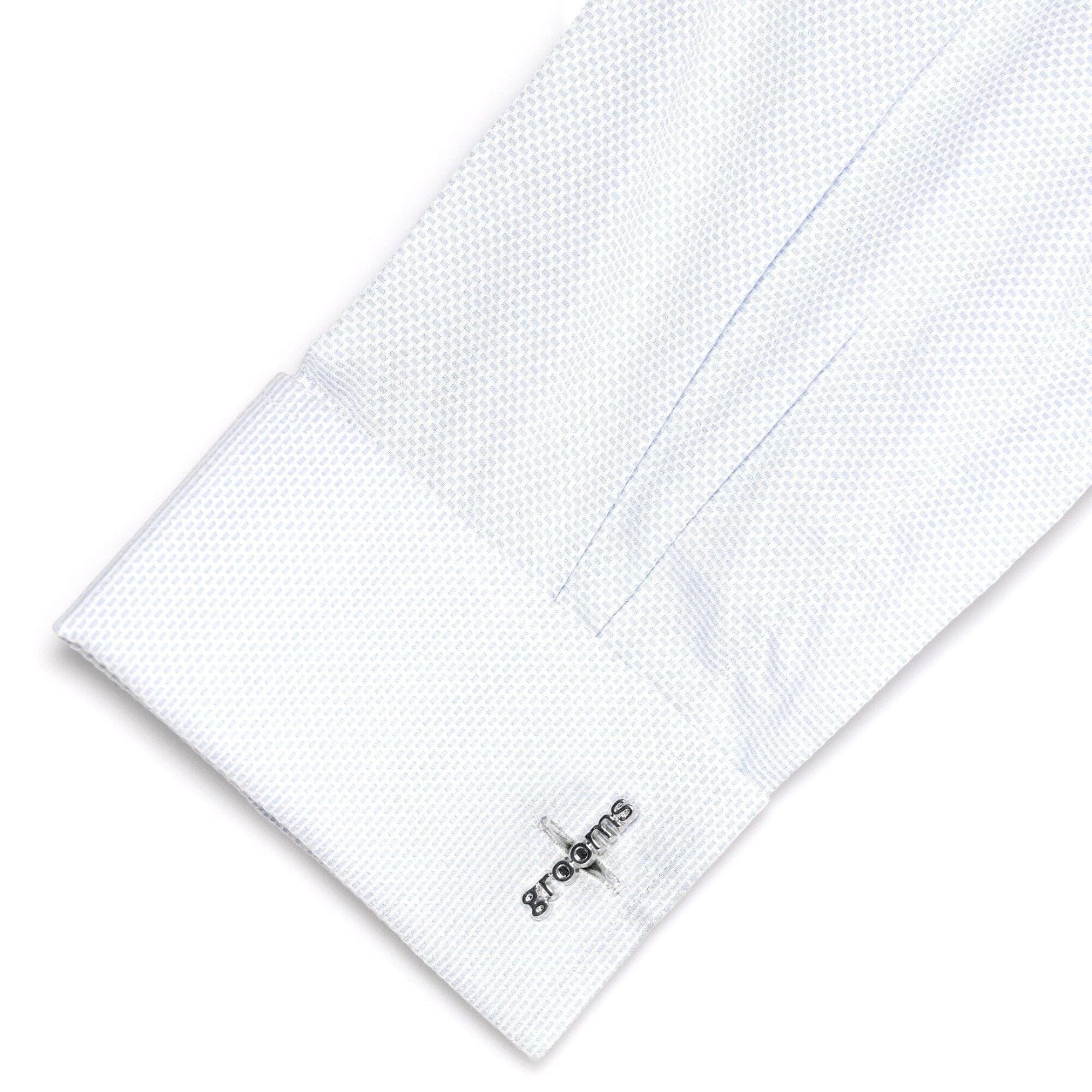 Grooms Father cut-out style Wedding cufflinks Wedding Cufflinks Clinks Australia 