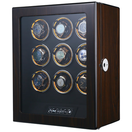 Carica Orologi Albany per 9 Orologi con Blocco a Impronta Digitale