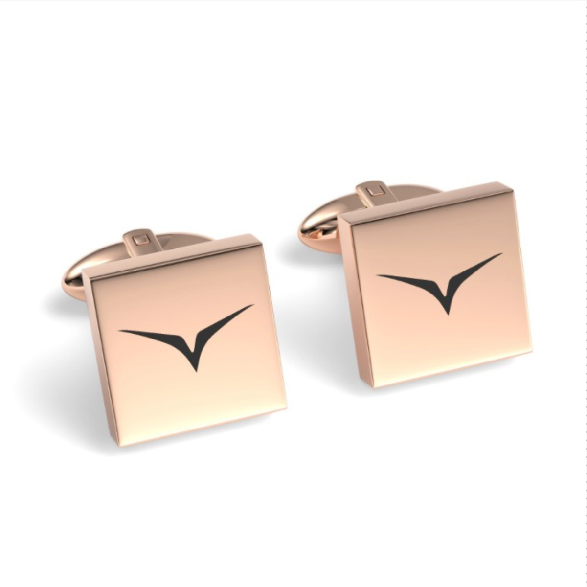 Gemelli Quadrati Incisi con Logo Personalizzato