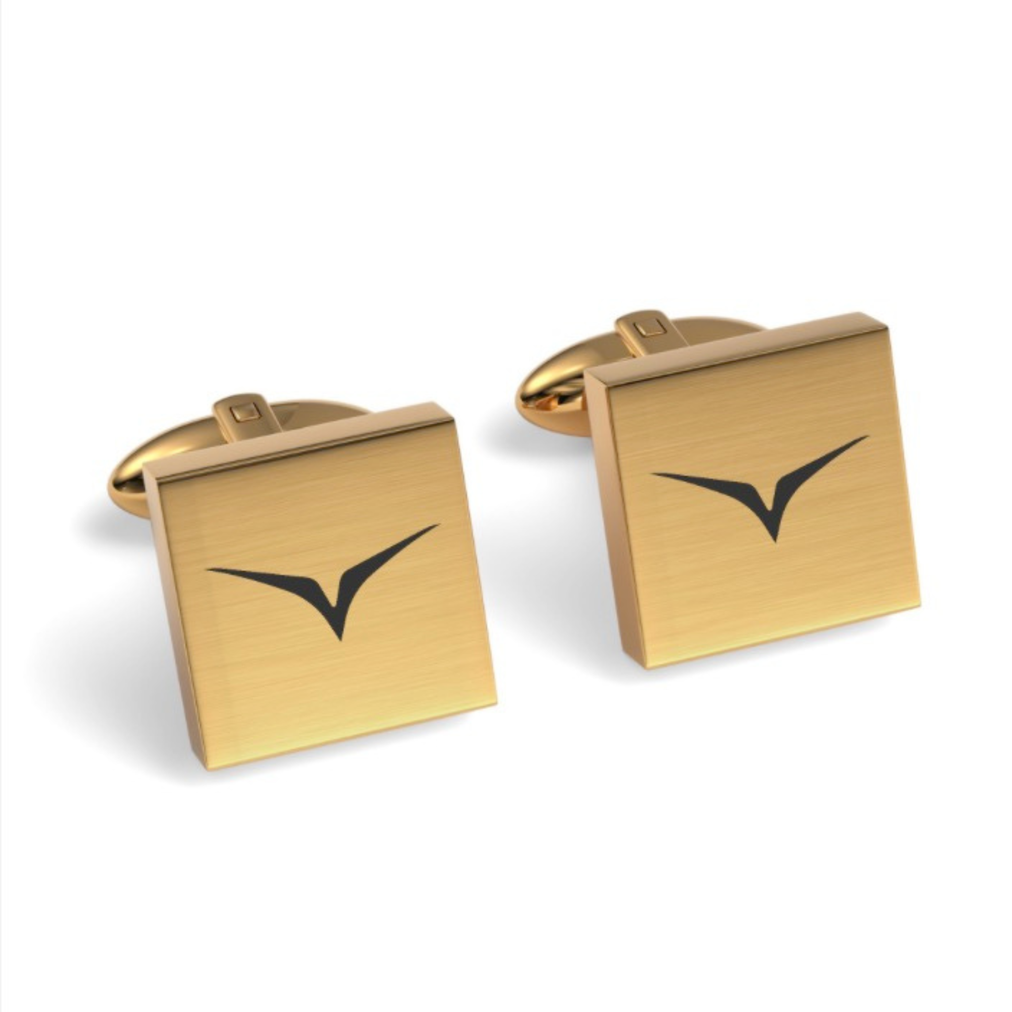 Gemelli Quadrati Incisi con Logo Personalizzato