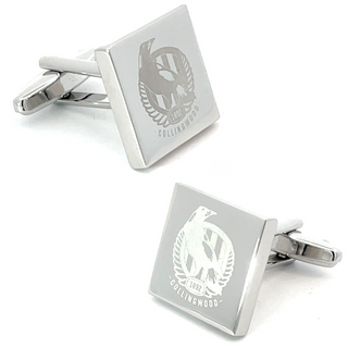 Gemelli Collingwood FC AFL in argento