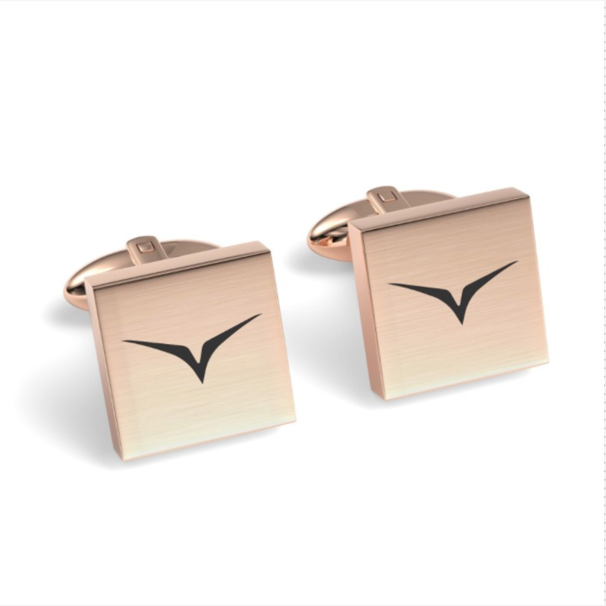 Gemelli Quadrati Incisi con Logo Personalizzato