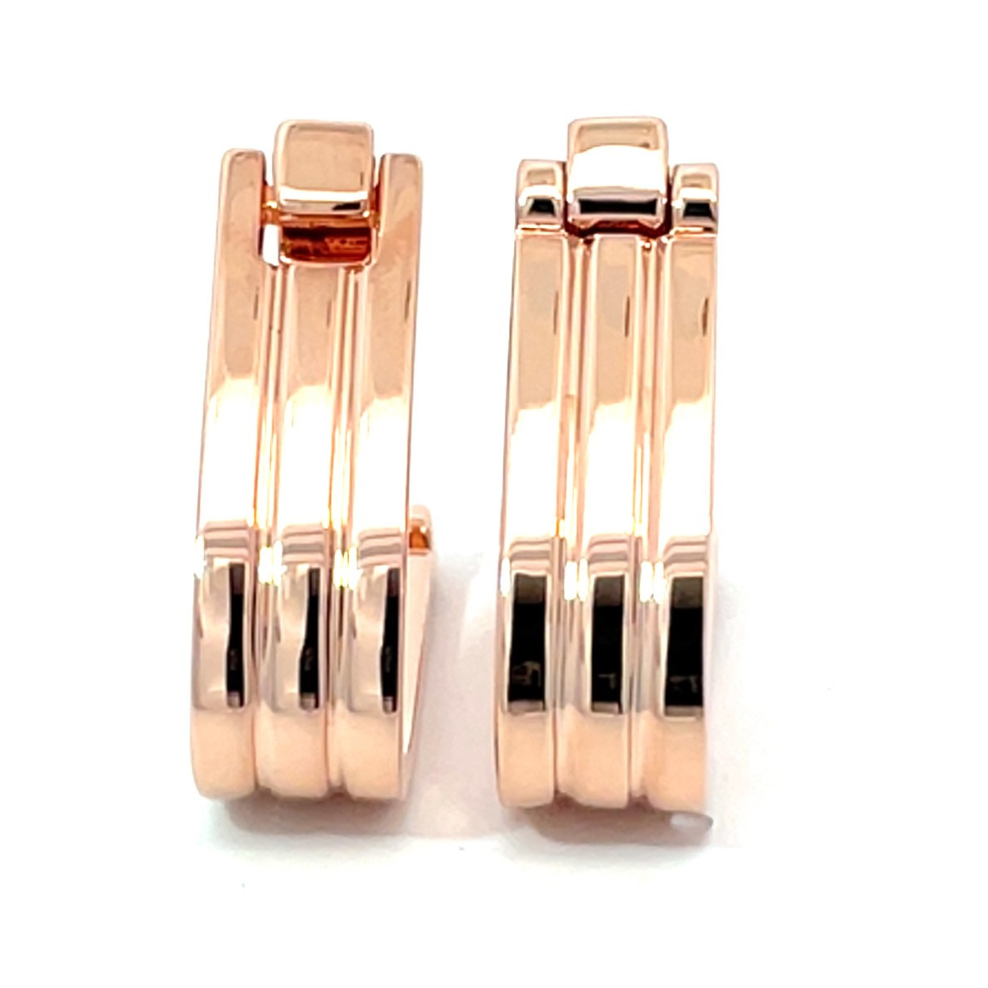 Gemelli Avvolgenti con Scanalatura Oro Rosa