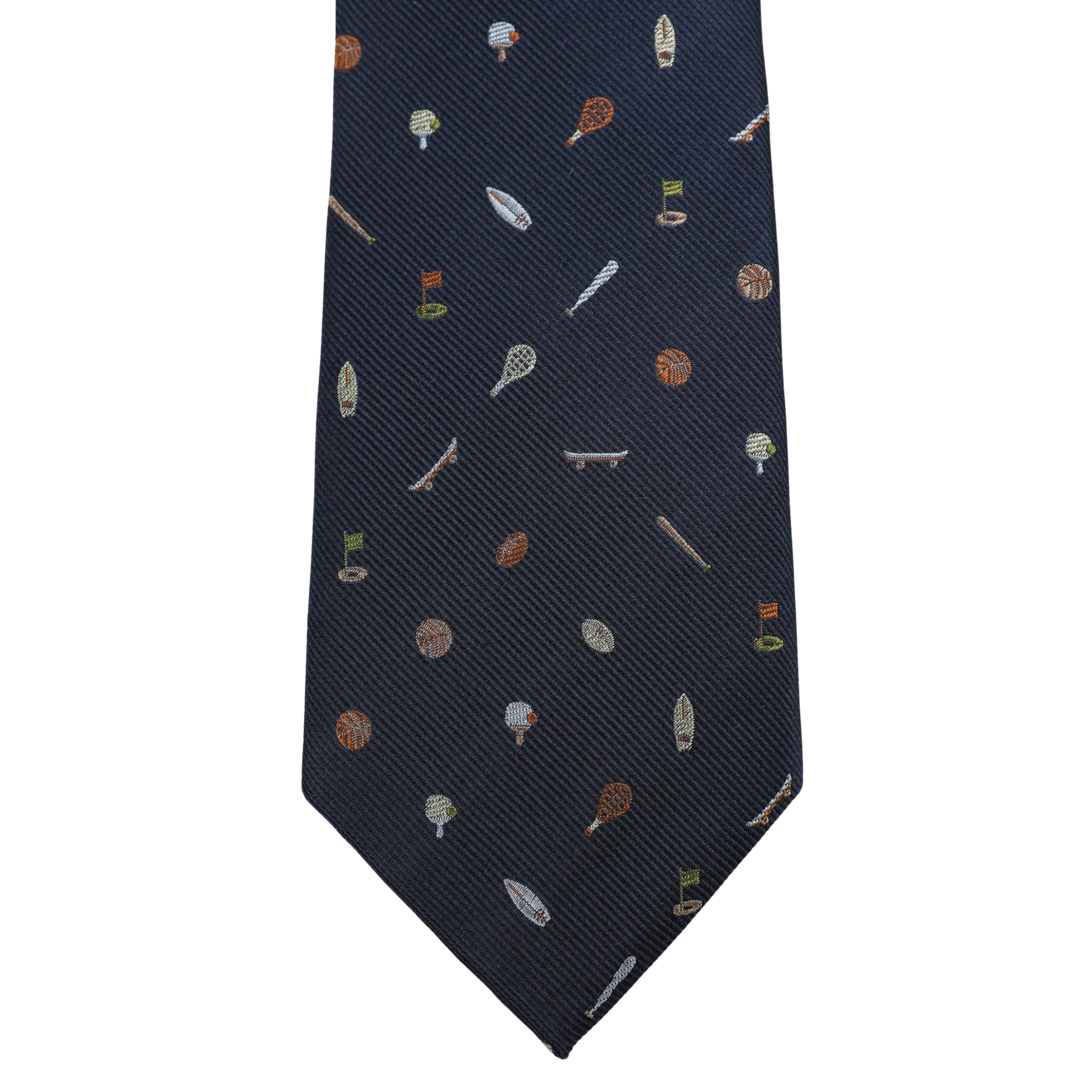 Navy Red Sports Tie