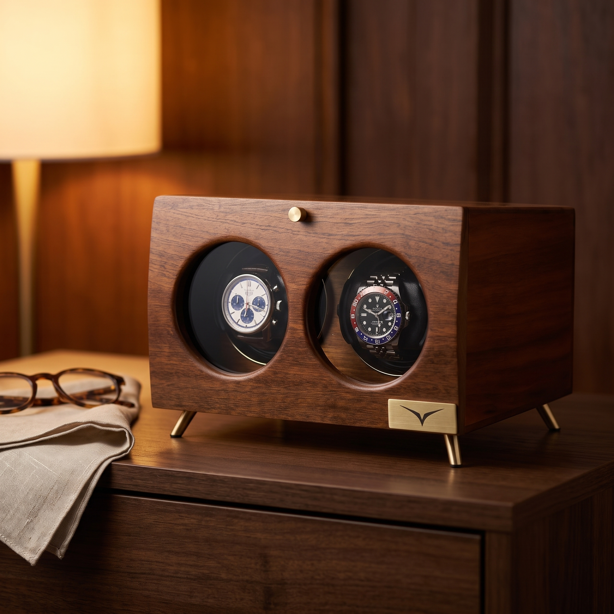 Darwin Watch Winder for 2 Watches — lifestyle shot