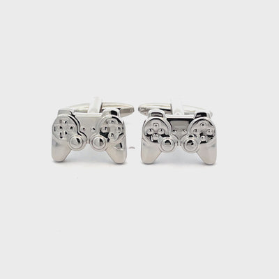 Silver Playstation Controller Cufflinks