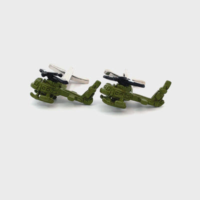 UH-1 Huey Helicopter Cufflinks