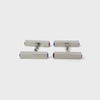 Red & Blue Crystal Chain Cufflinks