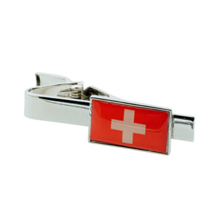 Flag of Switzerland Tie Clip Tie Clips Clinks 