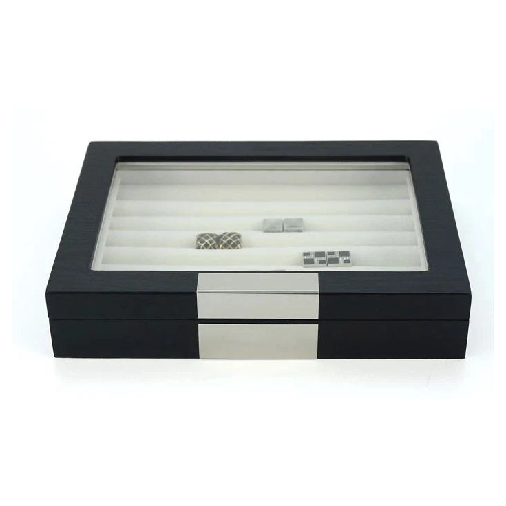36 Pairs Wood Cufflink Box Storage Boxes Clinks 