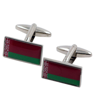 Flag of Belarus Cufflinks Novelty Cufflinks Clinks 