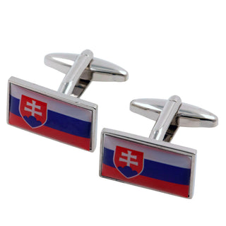 Flag of Slovakia Cufflinks Novelty Cufflinks Clinks 