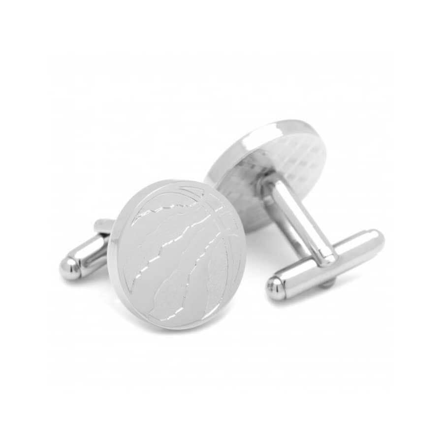 Toronto Raptors Silver Edition Cufflinks Novelty Cufflinks NBA 