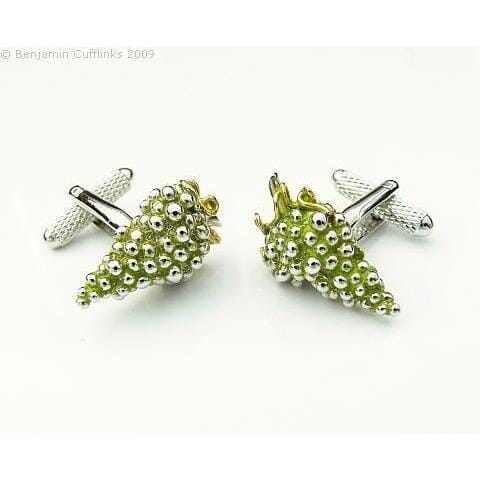 White Wine Grapes Cufflinks Novelty Cufflinks Clinks Australia White Wine Grapes Cufflinks 