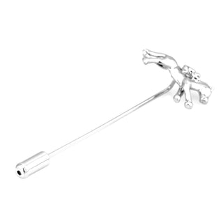 Melbourne Cup Horse Racing Silver Stick Pin Lapel Pin Clinks Default 